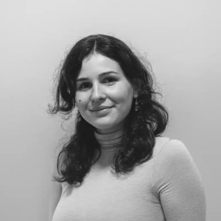 Ritratto in bianco e nero di Varvara Khodykina